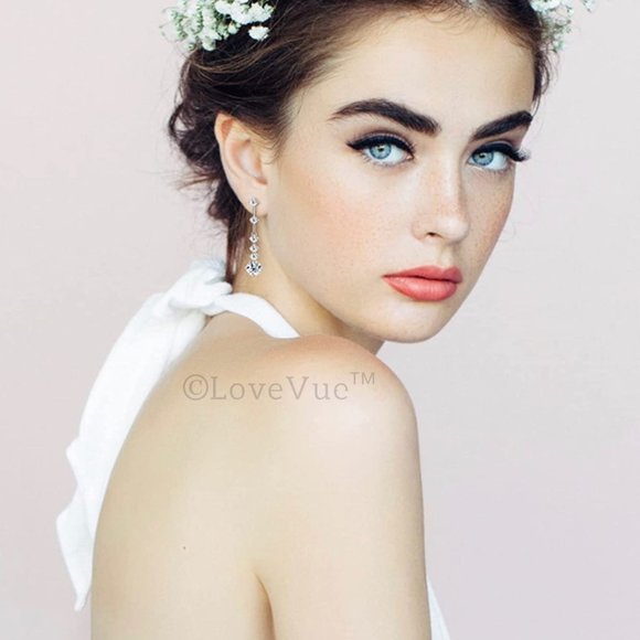 Certified 4ct. t.w. Diamond Luxury Long Drop Earrings VVS1 GRA Certified - Picture 3 of 15